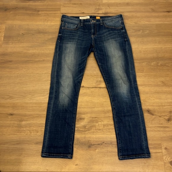 Pilcro | Anthropolgie Hyphen straight leg denim jeans Women’s size 28 stretch - Picture 1 of 13